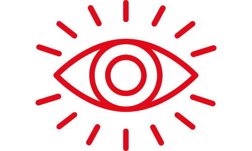 Picto canva oeil, télésurveillance, Somme Alarme