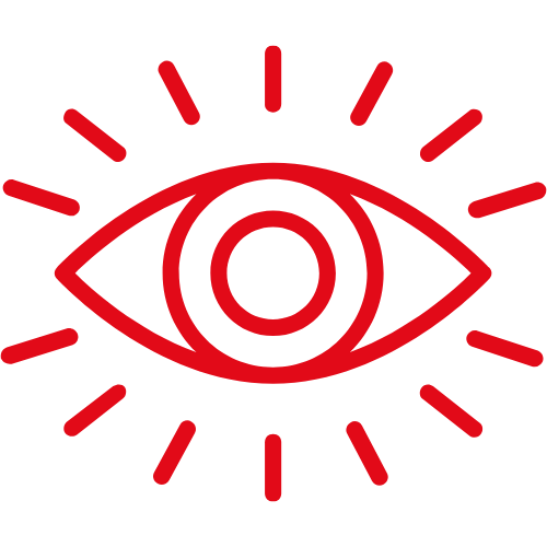 Picto canva oeil, télésurveillance, Somme Alarme